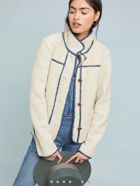 Anthropologie Sherpa Jacket Size XS